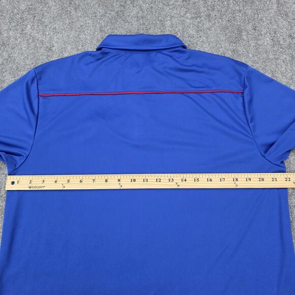 Kansas Jayhawks Shirt Mens Large Blue NCAA Basketball Polo KU Jayhawk Colosseum - Picture 4 of 15